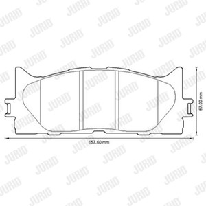 Bromsbeläggsats, Framaxel, LEXUS ES, TOYOTA AURION, AVALON Sedan, CAMRY Sedan, 0446506080, 0446507010, 0446533440, 0446533450, 044653347