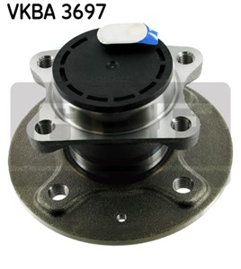Hjullagersats, Bakaxel, CITROËN C1, C1 II, PEUGEOT 107, 108, TOYOTA AYGO, 3748.85, 42450-0H010
