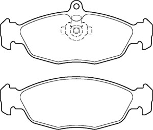 Bromsbeläggsats, Bakaxel, JAGUAR XJ, XK 8 Convertible, XK 8 Coupé, JLM21220