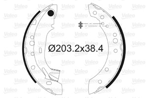 Bromsbackar, sats, Bakaxel, CITROËN C2, C2 ENTERPRISE, C3 I, C3 II, C3 Pluriel, PEUGEOT 1007, 4241L0, 4241-L0