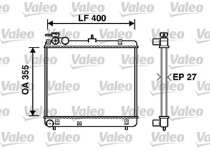 Kylare, motorkylning, HYUNDAI ATOS, 2531002100, 25310-02100