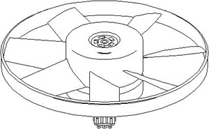 Fläkt, kylare, SEAT ALHAMBRA, AROSA, VW LUPO I, POLO, POLO III, SHARAN, 6N0 959 455B, 6N0 959 455C