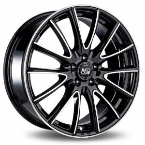 MSW 86 Black Machined Face 7.5x17 5/112 ET48 B73.1