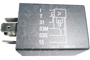 Relä, torkarintervall, ALFA ROMEO,AUDI,CITROËN,FORD,OPEL,PEUGEOT,PORSCHE,RENAULT,SAAB,SEAT,SKODA,VOLVO,VW, 0038575100, 12 38 550, 191 95