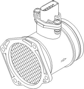 Luftmassemätare, AUDI A4 B6, A4 B6 Avant, A4 B7, A4 B7 Avant, A6 C5, A6 C5 Avant, VW PASSAT B5.5, PASSAT B5.5 Variant, 06B 133 471A, 06B