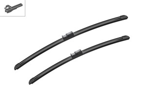 Flatblade-torkarblad, Fram, Sidoinstallation, MAZDA,VW