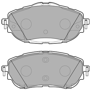 Bromsbeläggsats, Framaxel, TOYOTA AURIS, AURIS Kombi, AURIS VAN Skåp/halvkombi, COROLLA Sedan, 04465-02390, 04465-02391, 04465YZZEQ