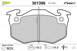 Bromsbeläggsats, Bakaxel, CITROËN,PEUGEOT,RENAULT, 425042, 4250-42, 425071, 4250-71, 425104, 4251-04, 425146, 4251-46, 425148, 4251-48,