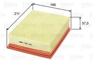 Luftfilter, OPEL COMBO Skåp/stor limousine, CORSA B, CORSA B Kombi, CORSA B Skåp/halvkombi, 1444P7, 834585, 834807, 90469336, 90486293,