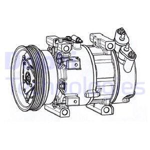 Kompressor, klimatanläggning, DACIA,RENAULT, 6001 547 455, 6001547455, 8200 781 488, 8200 802 613, 8200 866 443, 8200802613, 8200866443