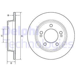 Bromsskiva, Bakaxel, HYUNDAI,KIA, 58411-3K110, 58411-3X300, 584113Y300, 58411A6300, 58411-A6300, S584113X300