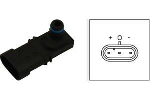 Sensor, insugstryck, Insugsgrenrör, DACIA,LADA,NISSAN,OPEL,RENAULT,SMART, 2508500Q0B, 2508500QAA, 8200719629