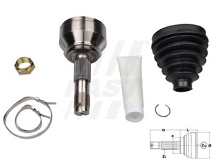 Drivknut, Framaxel, På hjulsidan, CITROËN,FIAT,OPEL,PEUGEOT, 1349787080, 1349790080, 1355333080, 1355334080, 1357488080, 1607113380, 327