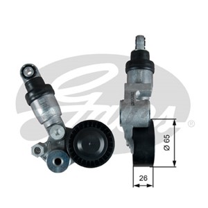 Spännrulle, flerspårsrem, MAZDA, PE0315980, PE0315980A, PE03-15-980B