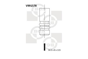 Avgasventil, ALFA ROMEO,FIAT,LANCIA,OPEL,SAAB,VAUXHALL, 46 764 378, 46 783 962, 46416321, 46527856, 46764378, 46783962, 55202630, 608 14