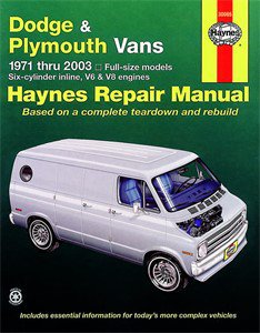 Haynes Reparationshandbok, Dodge & Plymouth Vans, Universal