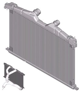 Intercooler, CITROËN C5 III, C5 Break III, C6, PEUGEOT 407 Coupé, 508 I, 508 SW I, 508 SW Skåp / kombi, 000 997 30 76 S2, 000 997 30 76,