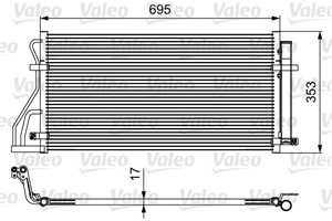 Kondensor, klimatanläggning, KIA CARENS Minibus, minivan III, 976061D100, 97606-1D100, 976061D110, 97606-1D110