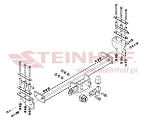 Dragkrok, Standard, NISSAN PATROL GR Flak/chassi V