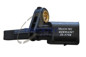 ABS-givare, Sensor, hjulvarvtal, Bakaxel höger, framaxel höger, AUDI,PORSCHE,SEAT,SKODA,VW, 7L0 927 808 A, 7L0 927 808 B, 955 606 406 10