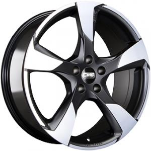 CMS C18 Dull Black Polished 7.5x17 5/100 ET36 B57.1