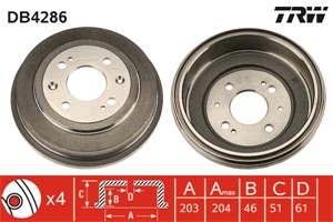 Bromstrumma, Bakaxel, HONDA CIVIC Aerodeck VI, CIVIC Fastback VI, CIVIC Hatchback VI, CONCERTO, CONCERTO Sedan, 42610-SK3-E10