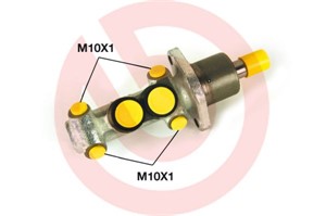 Huvudbromscylinder, SKODA,VW, 007486201F, 0077486201F, 6U0611019