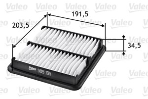 Luftfilter, CHEVROLET SPARK, DAEWOO MATIZ, 42390018, 96 314 494, 96314494, DA742, DA-742
