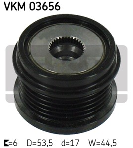 Frihjulskoppling, generator, FORD,VOLVO, 31285815, AV6Q-10A352-AA