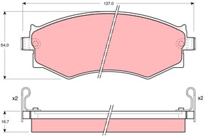 Bromsbeläggsats, Bakaxel, Framaxel, INFINITI G20, NISSAN 200SX, ALMERA II, PRAIRIE PRO, PRIMERA Traveller, 41060-0E591, 41060-32R91, 410