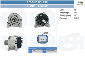Generator, DACIA,RENAULT, 231003831R, 231007707R