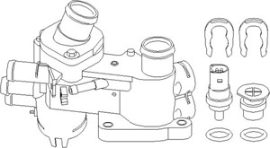 Termostathus, SEAT AROSA, CORDOBA, IBIZA II, VW LUPO I, POLO, 032 121 111AF, 032 121 111BB