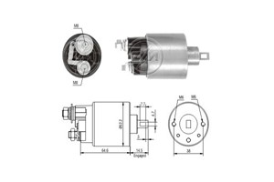 Magnetswitch, startmotor, HONDA,ROVER