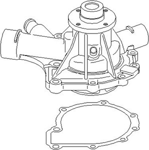 Vattenpump, MERCEDES-BENZ, 111 200 42 01, A111 200 42 01