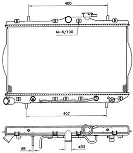 Kylare, motorkylning, HYUNDAI ACCENT I, ACCENT Sedan, 2531022050, 2531022070, 2531022250, 2531022B00