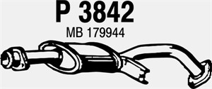 Mittenljuddämpare, Mitt, HYUNDAI GALLOPER II, MITSUBISHI PAJERO I, PAJERO Canvas Top I, MB179944, MB252507