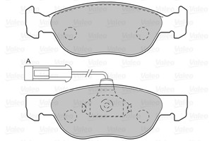 Bromsbeläggsats, Framaxel, ALFA ROMEO,FIAT,LANCIA, 0009947776, 71753041, 71753042, 71770952, 77362090, 77362186, 77362300, 9947124, 9947