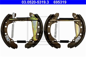 Bromsbackar, sats, Bakaxel, SKODA,VW