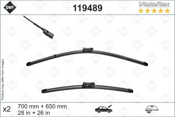Flatbladesats 700/650