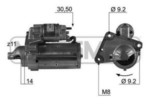 Startmotor, CITROËN,DS,MERCEDES-BENZ,MINI,OPEL,PEUGEOT,SUZUKI, 31100-69K00, 36 40 318, 5802 AE, 5802 AF, 5802 AG, 5802 CE, 5802 X4, 5802