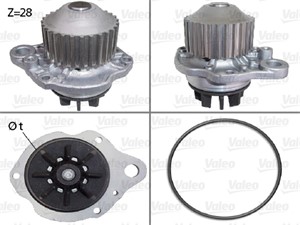 Vattenpump, CITROËN,PEUGEOT,RENAULT, 1201A6, 1201-A6, 1201C7, 1201-C7, 9640344280