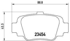 Bromsbeläggsats, NISSAN MICRA II, 4406099B25, 4406099B85