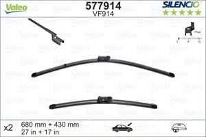 Torkarblad, Fram, JAGUAR XE, XF I, XF II, OPEL GRANDLAND / GRANDLAND X, TESLA MODEL S, 95599922, T4N1186, T4N1187