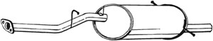 Bakre ljuddämpare, SUBARU IMPREZA Kombi, IMPREZA Sedan, 44305FA030, 44305FA031