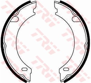 Bromsbackar, sats, Bakaxel, VOLVO 740, 740 Kombi, 760, 780, 940, 940 II, 940 Kombi, 940 Kombi II, 960, 960 Kombi, S90 I, V90 Kombi I, 13