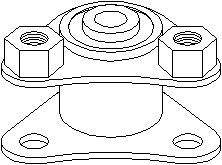 Motorkudde, Upptill, CITROËN,FIAT,PEUGEOT, 1310575080, 1846 65, 1846 96