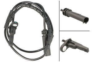 ABS-givare, Sensor, hjulvarvtal, Bakaxel, båda sidor, BMW, 34 52 6 791 225, 6 791 225
