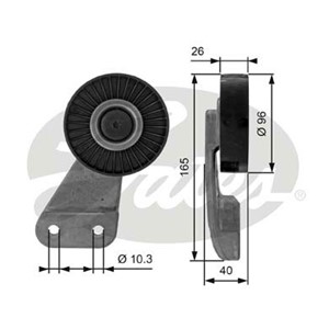Styrrulle, drivrem, KIA CARNIVAL I, CARNIVAL II, 0K9BV10730A
