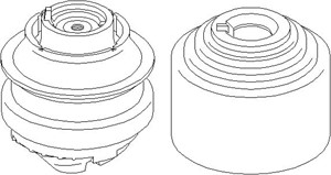 Motorkudde, Höger fram, Vänster fram, MERCEDES-BENZ E-KLASS [W211], E-KLASS T-Model [S211], 211 240 05 17, 211 240 15 17, 211 240 30 17,
