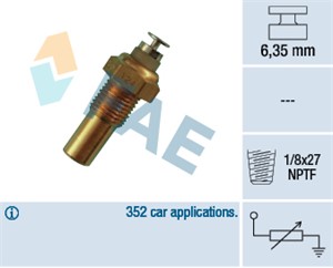 Kylvätsketemperatur-sensor, DAEWOO,OPEL,SAAB, 03439088, 13106850, 13197538, 1338448, 1342561, 1342568, 1342569, 34 39 088, 34390883, 470